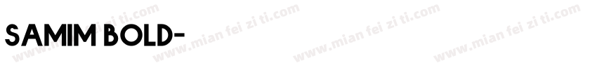 Samim bold字体转换